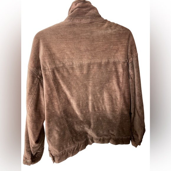 FREE PEOPLE Trucker Velvet Jacket Color MAUVE Size M/L - Picture 13 of 13
